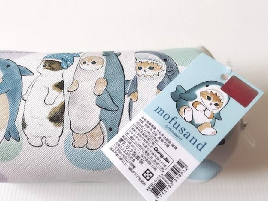 新品　モフサンド 　ポーチ　ペンケース　ラミネート生地　A　猫　ねこ　ネコ mofusand 2ルームペンケース(にゃんこスイーツ！) | mofusand
